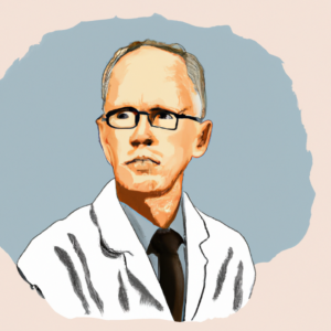 line art illustration of a doctor, in the style of Noli Novak, professional, 4k, high resolution